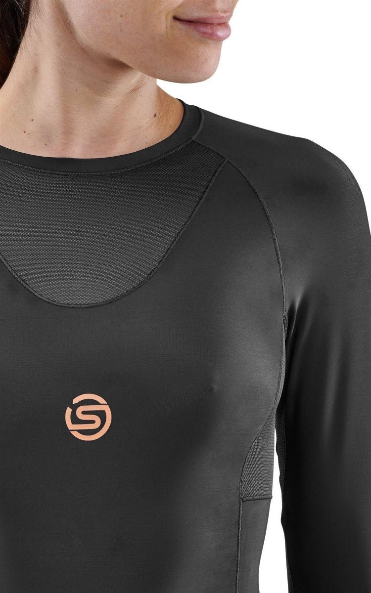 Skins - S5 Longsleeve Kompressionsshirt Damen - black - SK-SF40500059001XS - Sportbrands24
