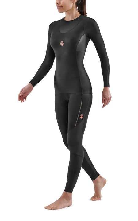 Skins - S5 Longsleeve Kompressionsshirt Damen - black - SK-SF40500059001XS - Sportbrands24