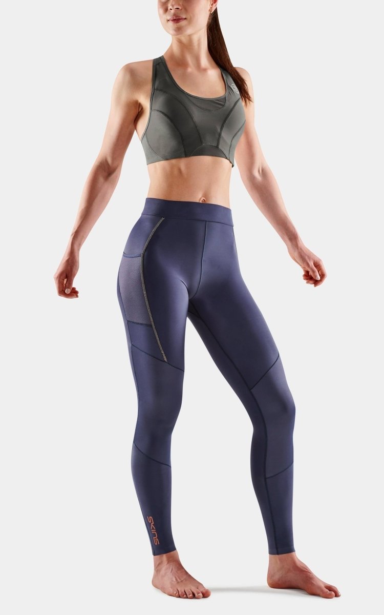 Skins - SKINS SERIES - 5 Long Tights Damen - navy blue - SK-SF40500459010XS - Sportbrands24