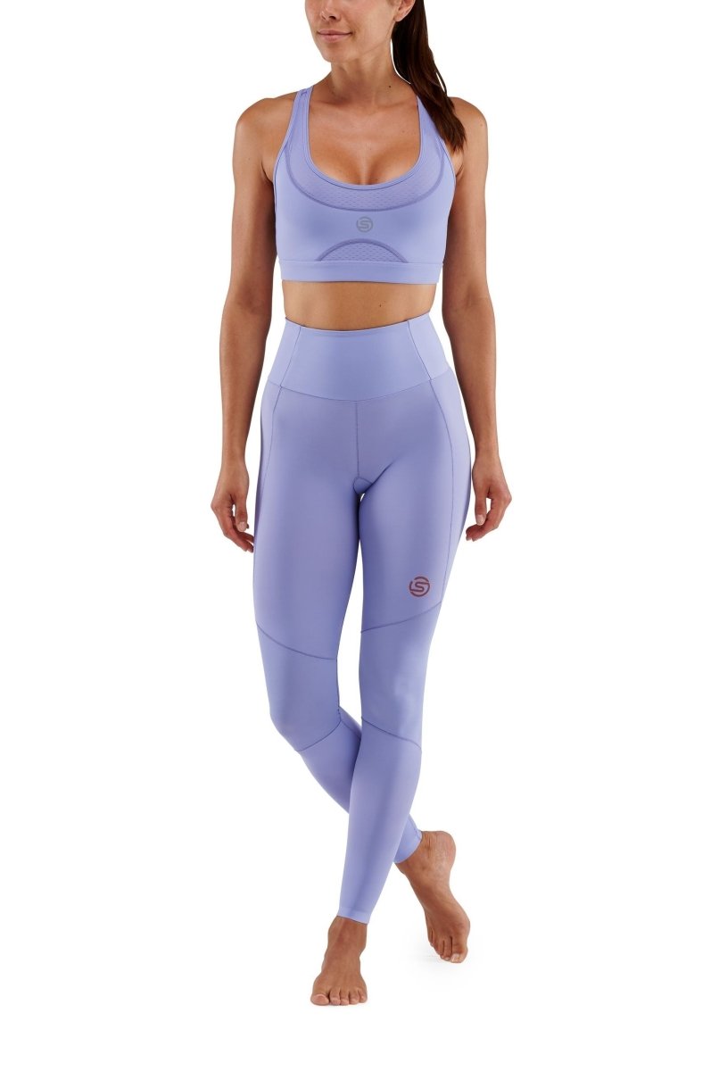 Skins - S5 Skyscraper Long Tight Kompressionshose Damen - Thistle Down - SK-SF40501080545XS - Sportbrands24