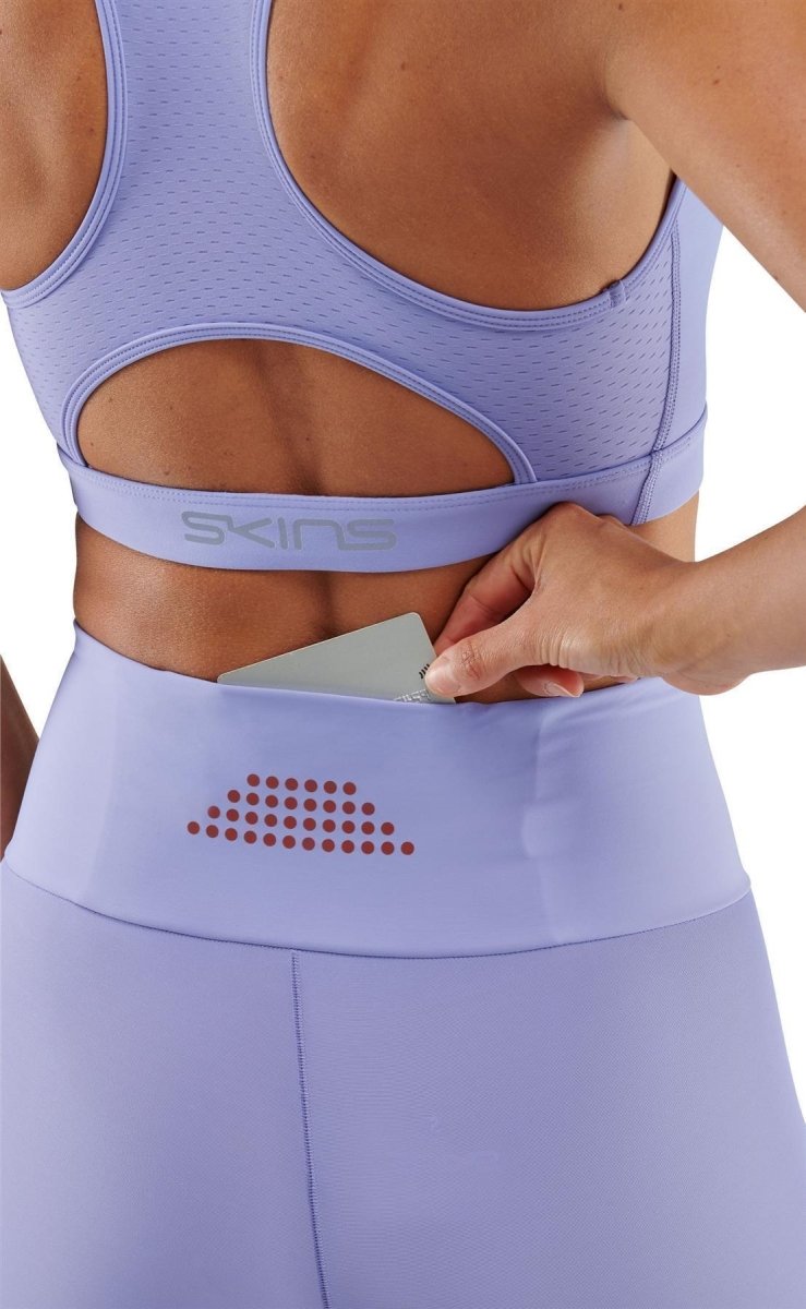 Skins - S5 Skyscraper Long Tight Kompressionshose Damen - Thistle Down - SK-SF40501080545XS - Sportbrands24