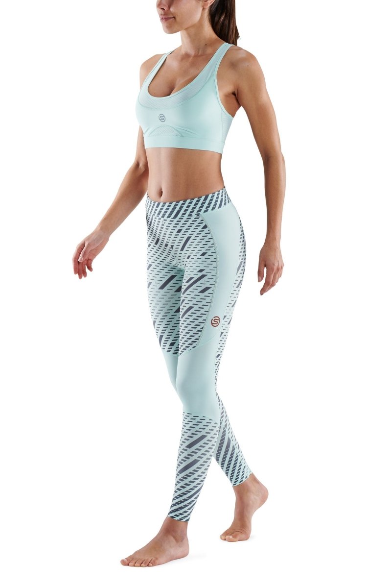 Skins - S5 Long Tights Kompressionshose Damen - Opal Fade - SK-SF40501190538XS - Sportbrands24