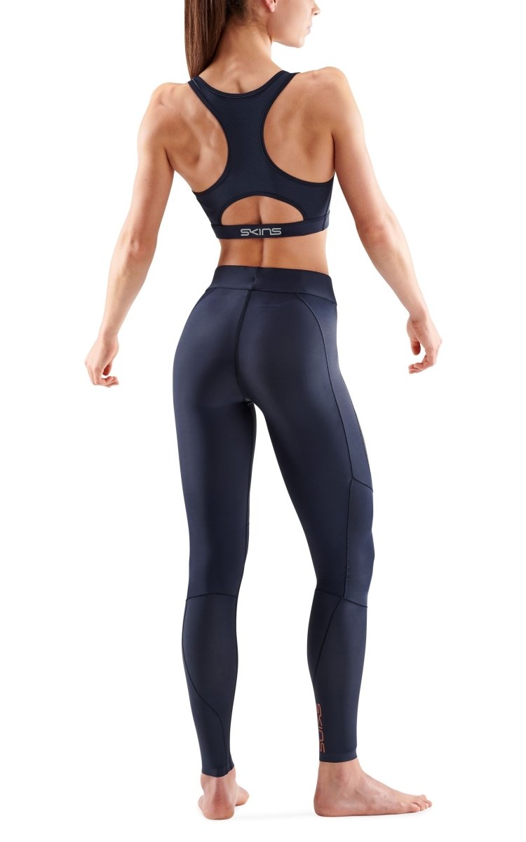 Skins - S5 Long Tights Kompressionshose Damen - navy blue - SK-SF40501199010XS - Sportbrands24