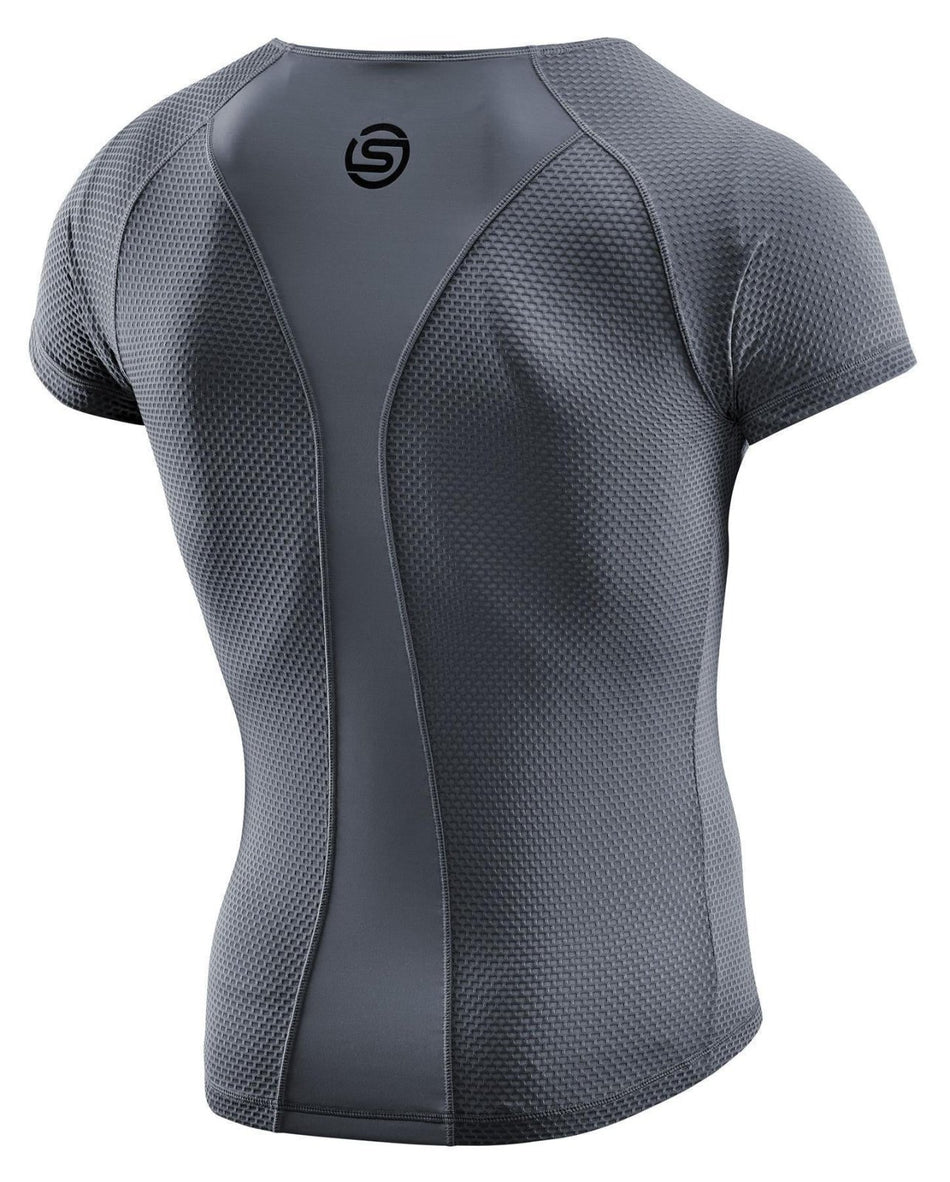 Skins - Short Sleeve Baselayer Funktionsunterhemd Herren - charcoal - SK - SC00400909118XS - Sportbrands24