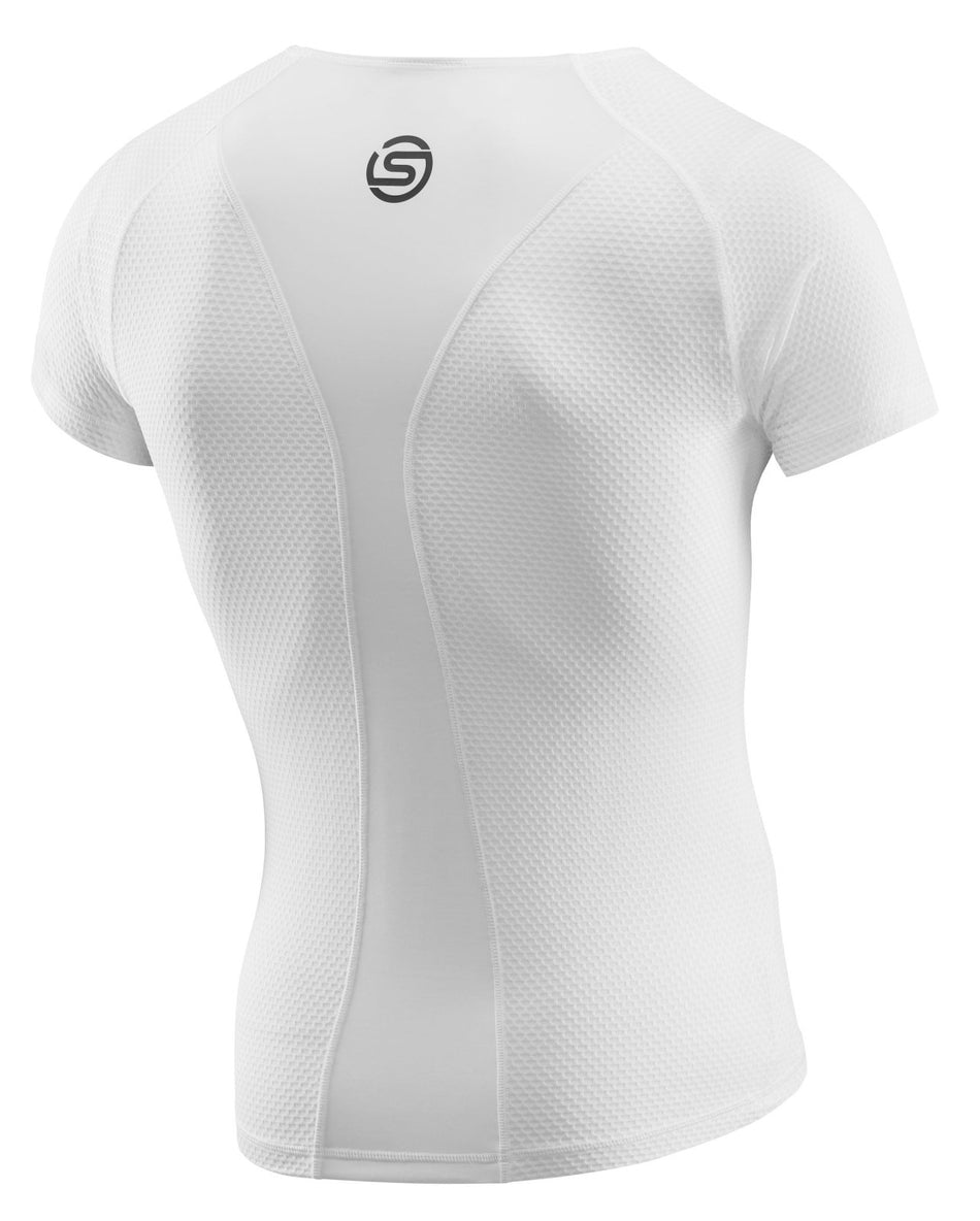 Skins - Short Sleeve Baselayer Funktionsunterhemd Herren - white - SK - SC00400909005XS - Sportbrands24