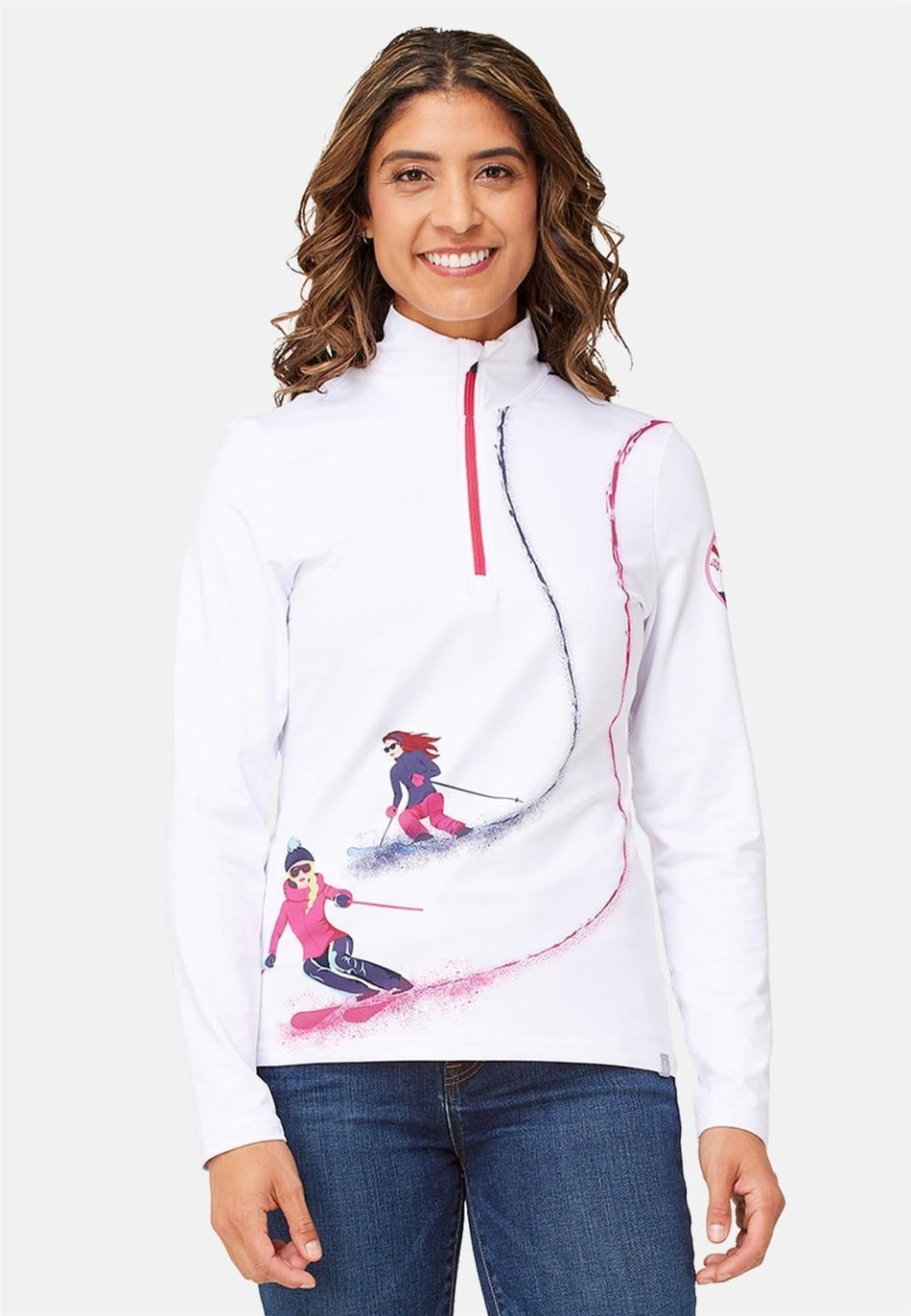 Krimson Klover - Ski Lightning Top Baselayer - Top Damen - white - KK - F24819 - 951 - XS - Sportbrands24