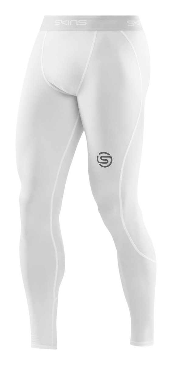 Skins - S1 Long Tights Kompressionshose Herren - white - SK-SO00100019005S - Sportbrands24