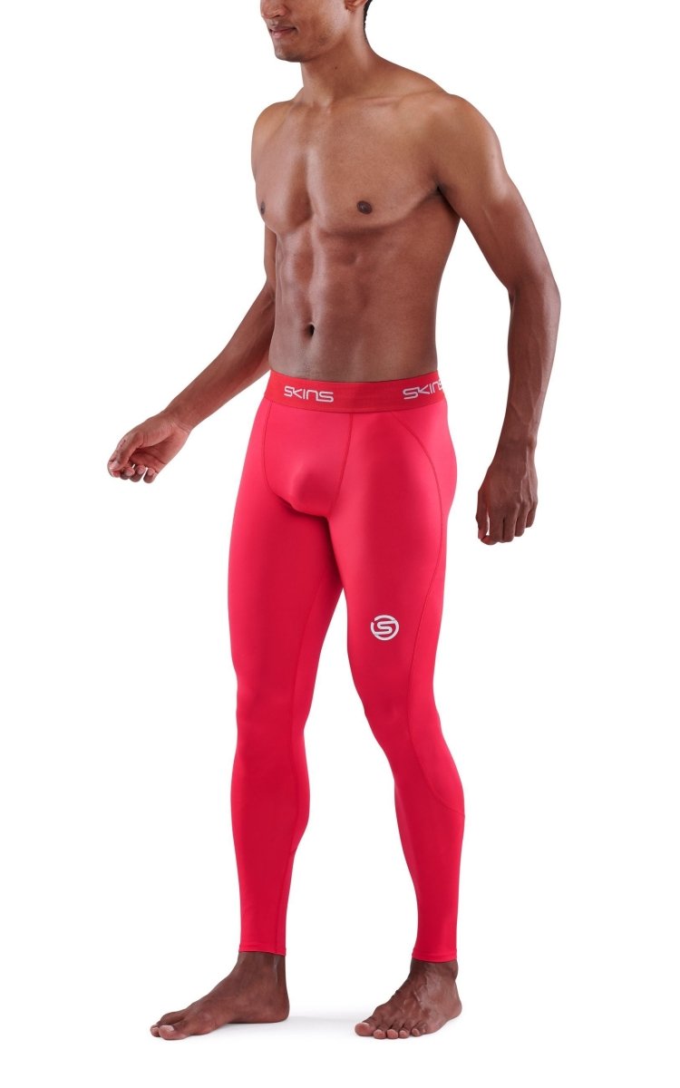 Skins - S1 Long Tights Kompressionshose Herren - red - SK-SO00100019014S - Sportbrands24