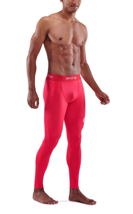 Skins - S1 Long Tights Kompressionshose Herren - red - SK-SO00100019014S - Sportbrands24