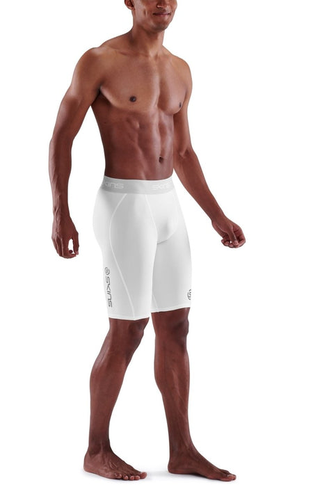 Skins - S1 Half tights Kompressionshose Herren - white - SK-SO00100029005S - Sportbrands24