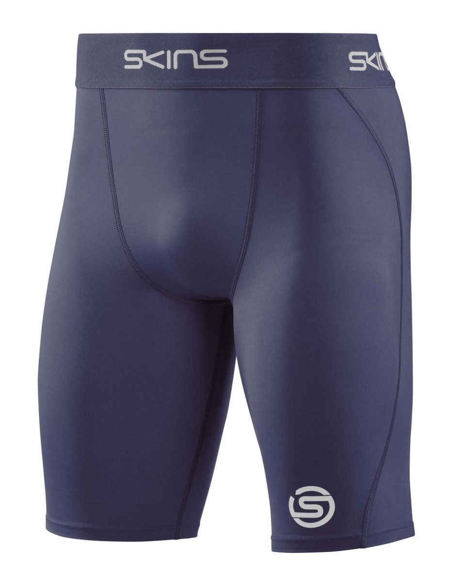 Skins - S1 Half tights Kompressionshose Herren - navy blue - SK-SO00100029010S - Sportbrands24
