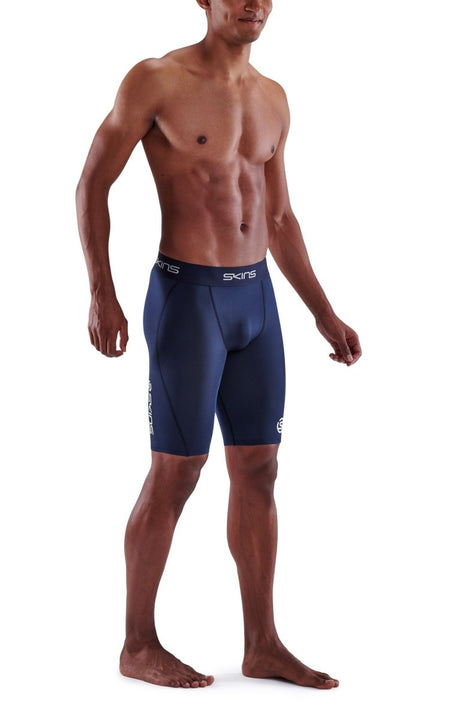 Skins - S1 Half tights Kompressionshose Herren - navy blue - SK-SO00100029010S - Sportbrands24