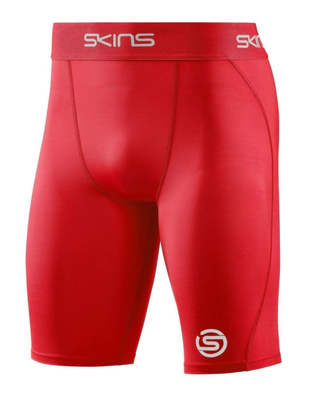 Skins - S1 Half tights Kompressionshose Herren - red - SK-SO00100029014S - Sportbrands24