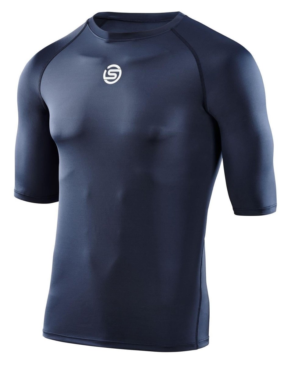 Skins - S1 Short Sleeve Kompressionsshirt Herren - navy blue - SK-SO00100049010S - Sportbrands24