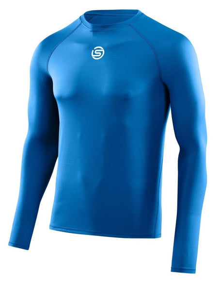 Skins - S1 Long Sleeve Kompressionsshirt Herren - bright blue - SK-SO00100052041S - Sportbrands24