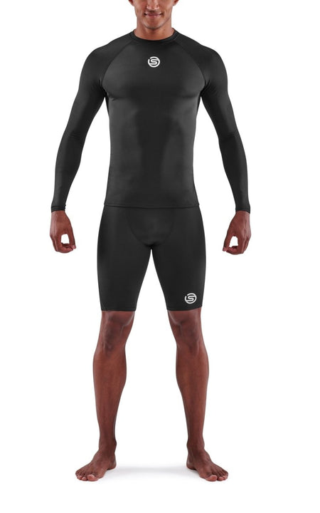 Skins - S1 Long Sleeve Kompressionsshirt Herren - black - SK-SO00100059001XXL - Sportbrands24