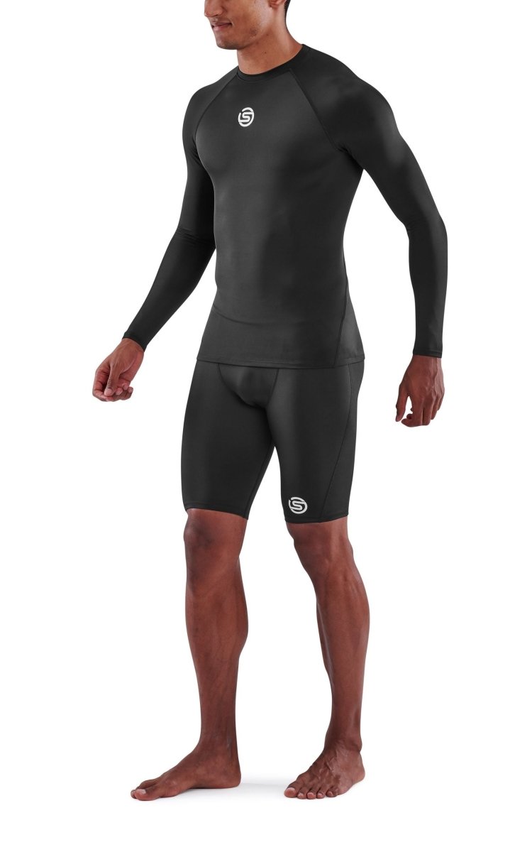 Skins - S1 Long Sleeve Kompressionsshirt Herren - black - SK-SO00100059001S - Sportbrands24