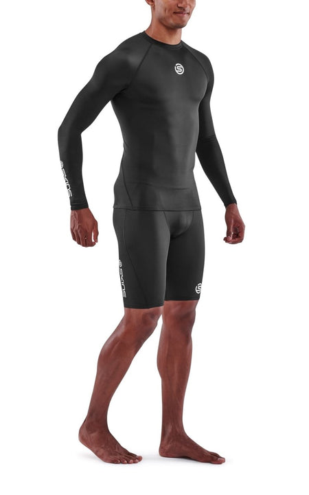 Skins - S1 Long Sleeve Kompressionsshirt Herren - black - SK-SO00100059001S - Sportbrands24