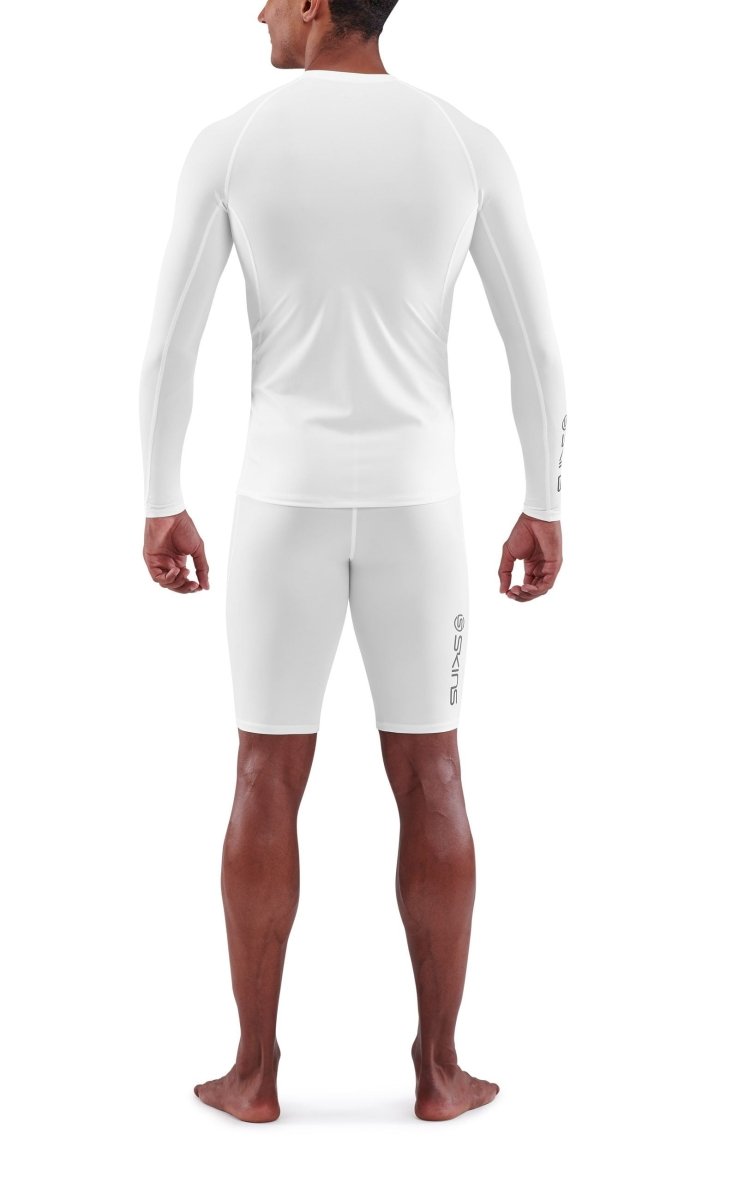 Skins - S1 Long Sleeve Kompressionsshirt Herren - white - SK-SO00100059005S - Sportbrands24