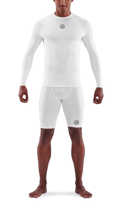 Skins - S1 Long Sleeve Kompressionsshirt Herren - white - SK-SO00100059005L - Sportbrands24