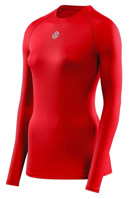 Skins - S1 Longsleeve Kompressionsshirt Damen - red - SK-SO40100059014XS - Sportbrands24