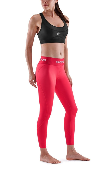 Skins - S1 Long Tights Kompressionshose Damen - red - SK-SO40101199014XS - Sportbrands24