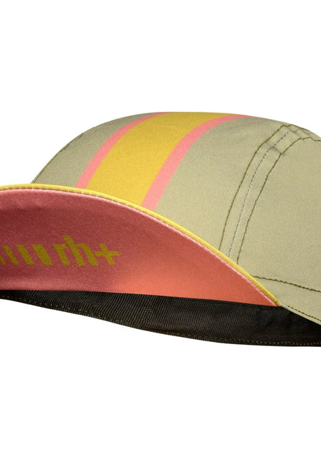 RH+ - Fashion Lab Cycling Cap Radmütze - Olive/Old Gold/Dark Salmon - RHB-SSCX164-230-OS - Sportbrands24