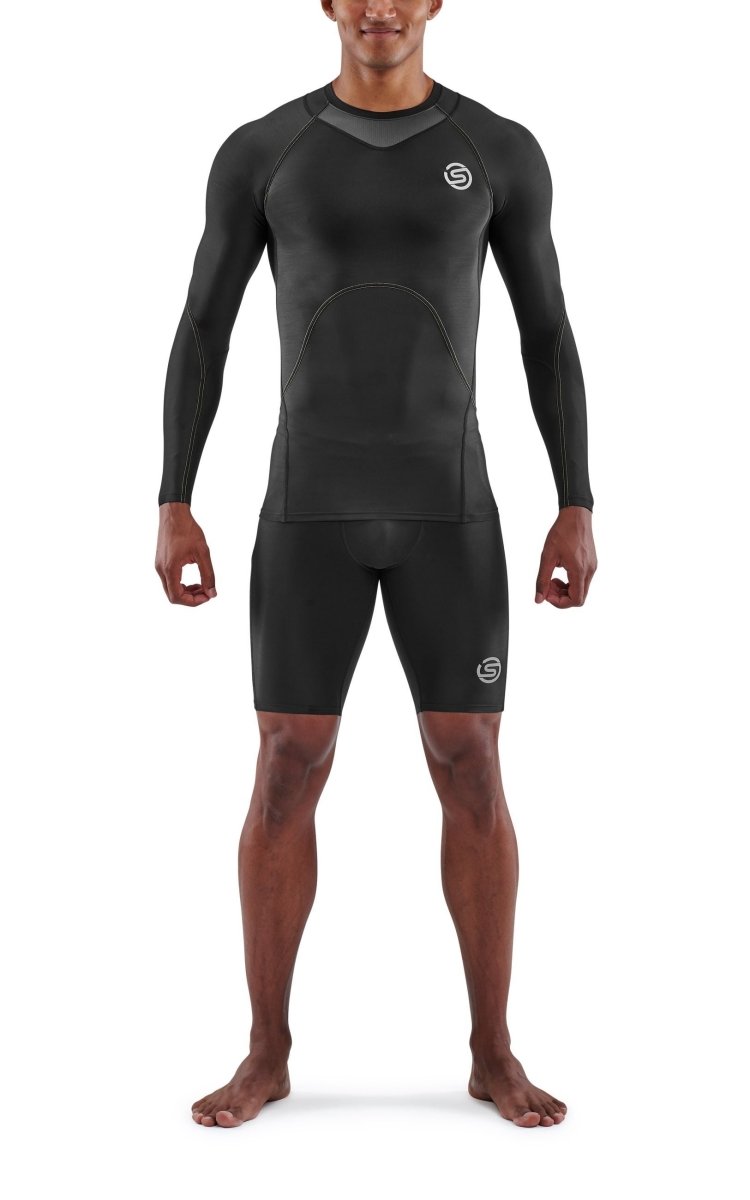 Skins - S3 Longsleeve Kompressionsshirt Herren - black - SK-ST00300059001S - Sportbrands24