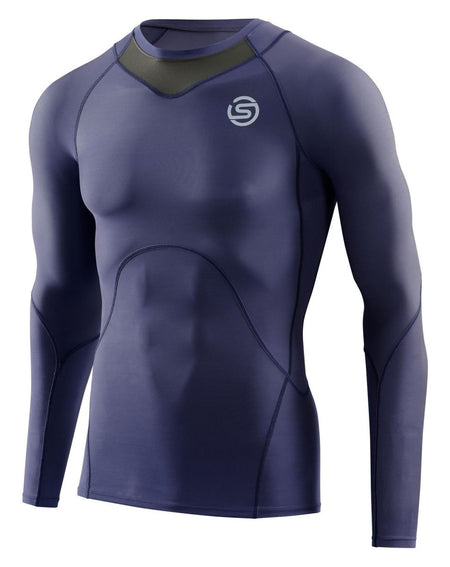 Skins - S3 Longsleeve Kompressionsshirt Herren - navy blue - SK-ST00300059010S - Sportbrands24