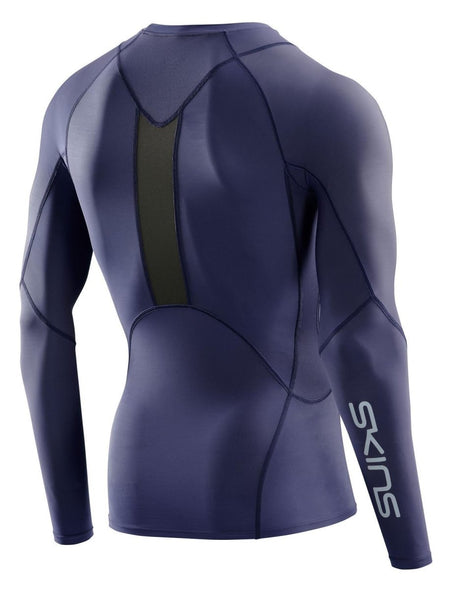 Skins - S3 Longsleeve Kompressionsshirt Herren - navy blue - SK-ST00300059010S - Sportbrands24