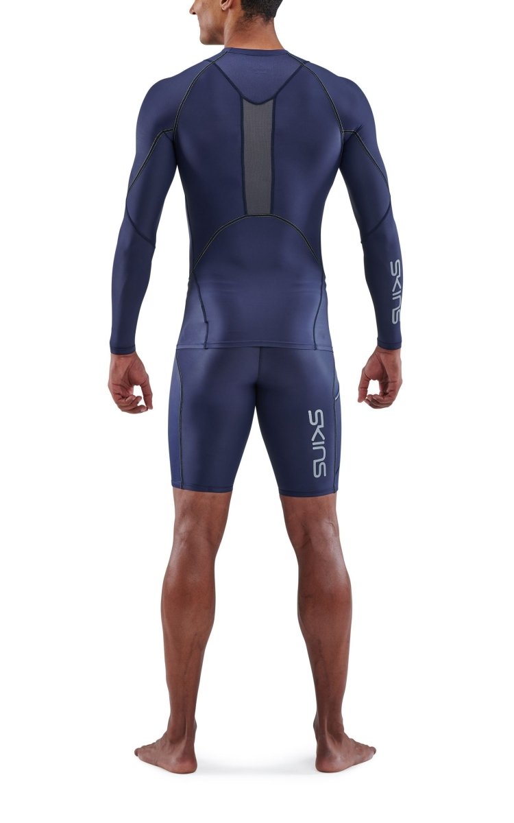 Skins - S3 Longsleeve Kompressionsshirt Herren - navy blue - SK-ST00300059010S - Sportbrands24