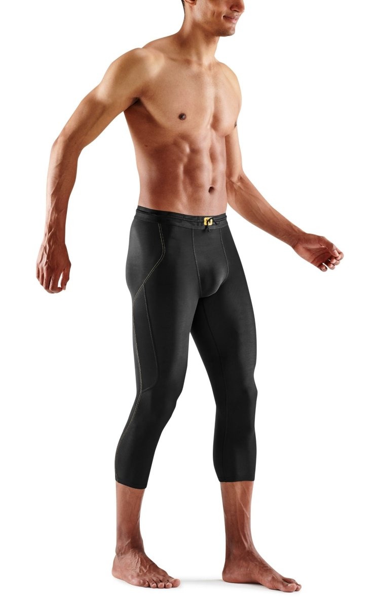 Skins - S3 Thermal 3/4 Tight Kompressionshose Herren - black - SK-ST00300209001S - Sportbrands24