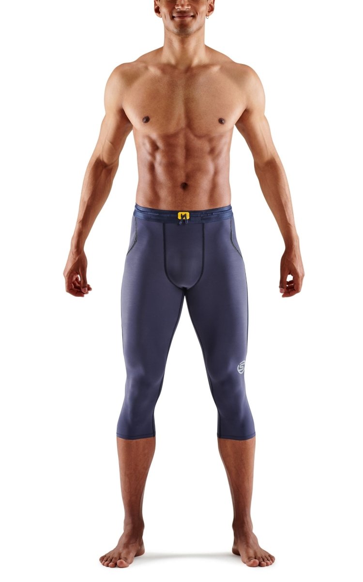 Skins - S3 Thermal 3/4 Tight Kompressionshose Herren - navy blue - SK-ST00300209010XXL - Sportbrands24