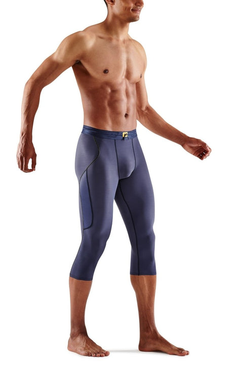 Skins - S3 Thermal 3/4 Tight Kompressionshose Herren - navy blue - SK-ST00300209010S - Sportbrands24