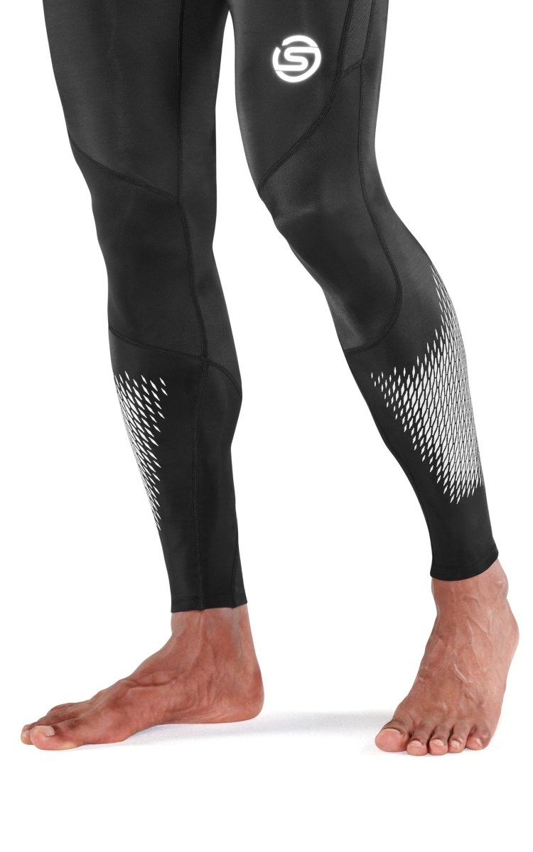 Skins - S3 Long Tights 400 Kompressionshose Herren - black/stars - SK-ST00300290064S - Sportbrands24