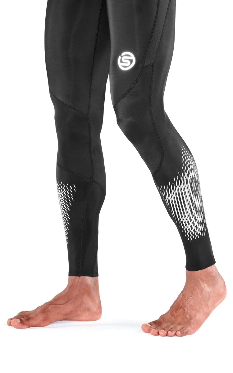 Skins - S3 Long Tights 400 Kompressionshose Herren - black/stars - SK-ST00300290064S - Sportbrands24
