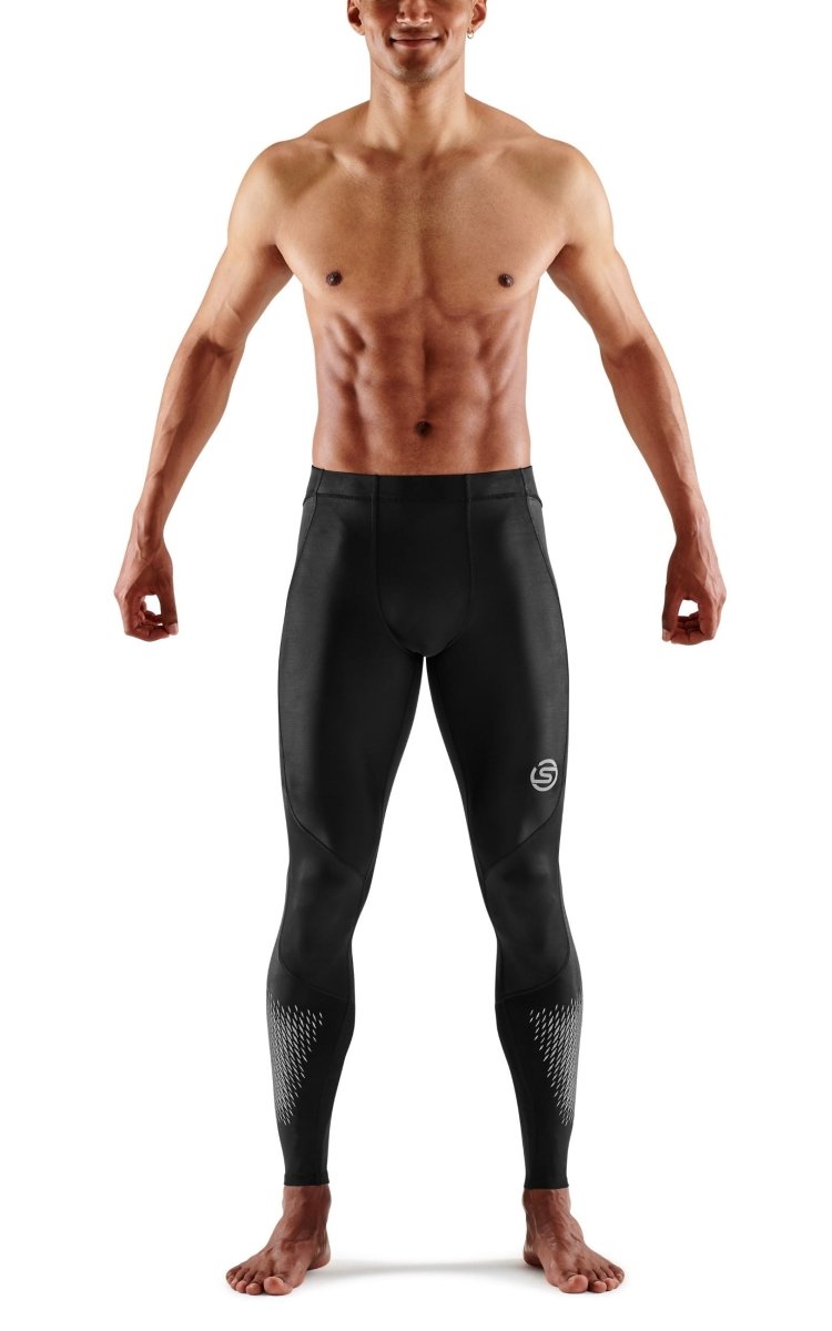 Skins - S3 Long Tights 400 Kompressionshose Herren - black/stars - SK-ST00300290064S - Sportbrands24