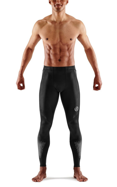 Skins - S3 Long Tights 400 Kompressionshose Herren - black/stars - SK-ST00300290064S - Sportbrands24