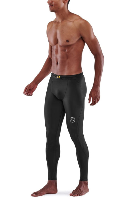 Skins - S3 T&R Long Tight Kompressionshose Herren - black - SK-ST00300399001S - Sportbrands24