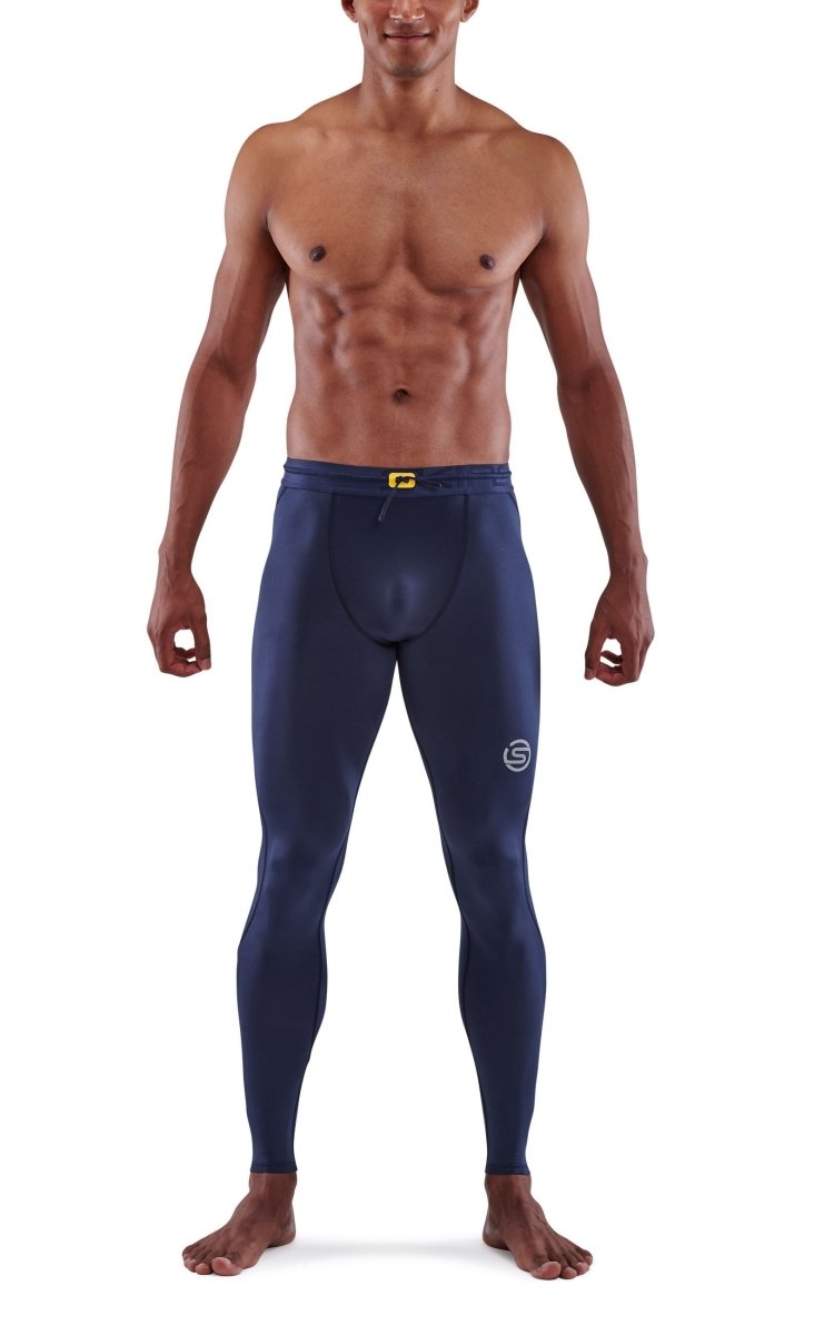 Skins - S3 T&R Long Tight Kompressionshose Herren - navy blue - SK-ST00300399010S - Sportbrands24