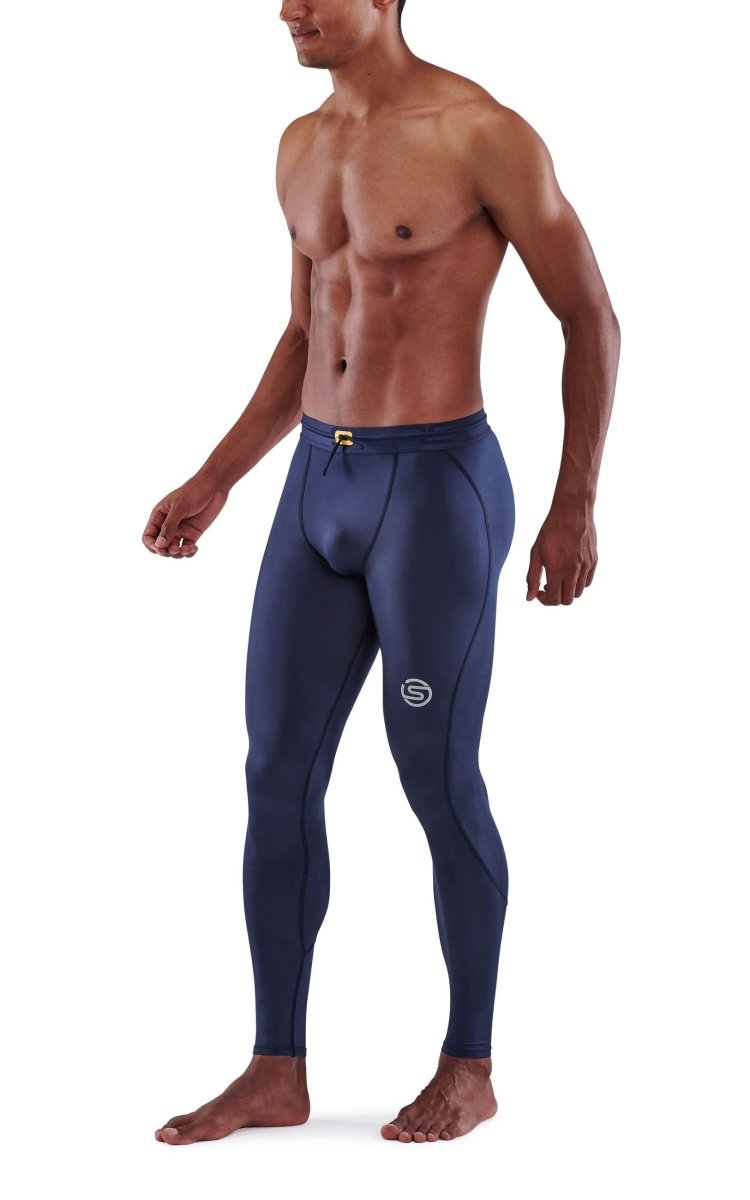 Skins - S3 T&R Long Tight Kompressionshose Herren - navy blue - SK-ST00300399010S - Sportbrands24
