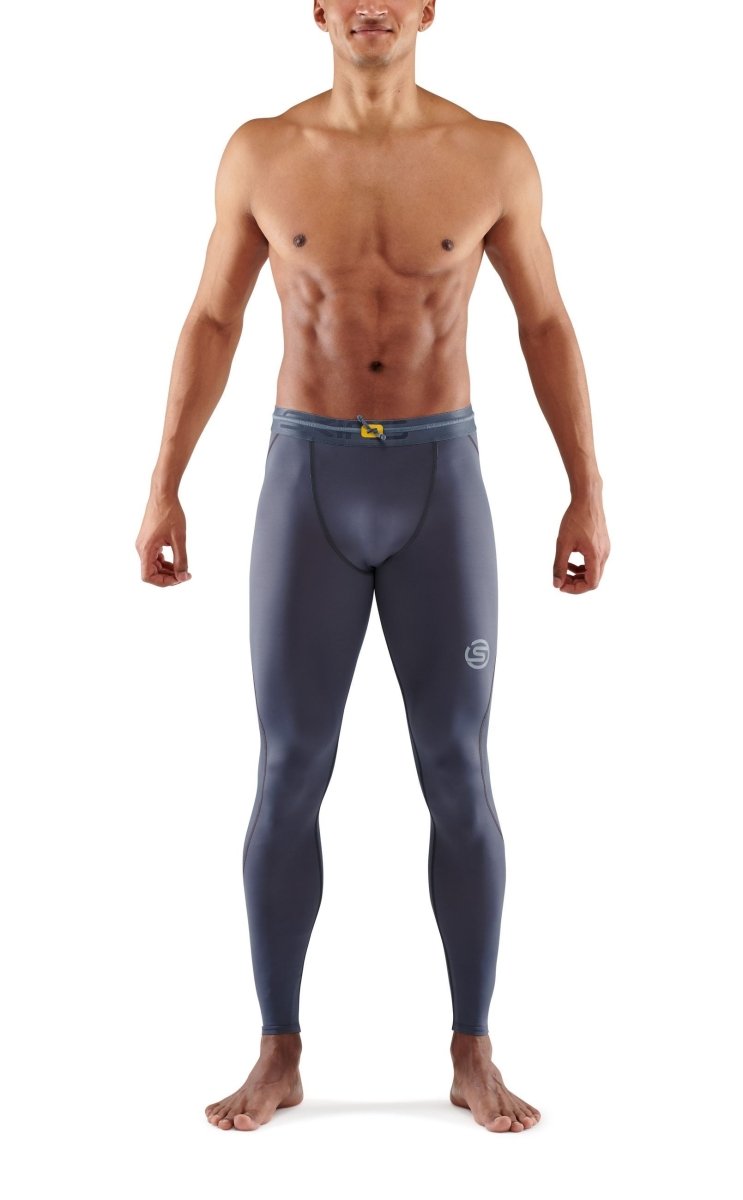 Skins - S3 T&R Long Tight Kompressionshose Herren - charcoal - SK-ST00300399118S - Sportbrands24