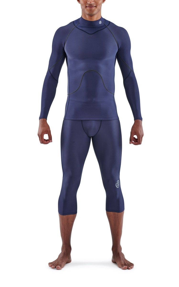 Skins - S3 Thermal Longsleeve Kompressionsshirt Herren - navy blue - SK-ST00300669010S - Sportbrands24