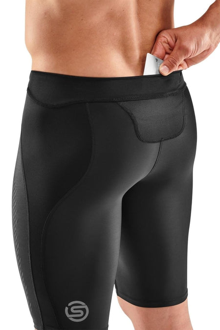Skins - S3 400 Half Tight Kompressionshose Herren - black/stars - SK-ST00300850064S - Sportbrands24