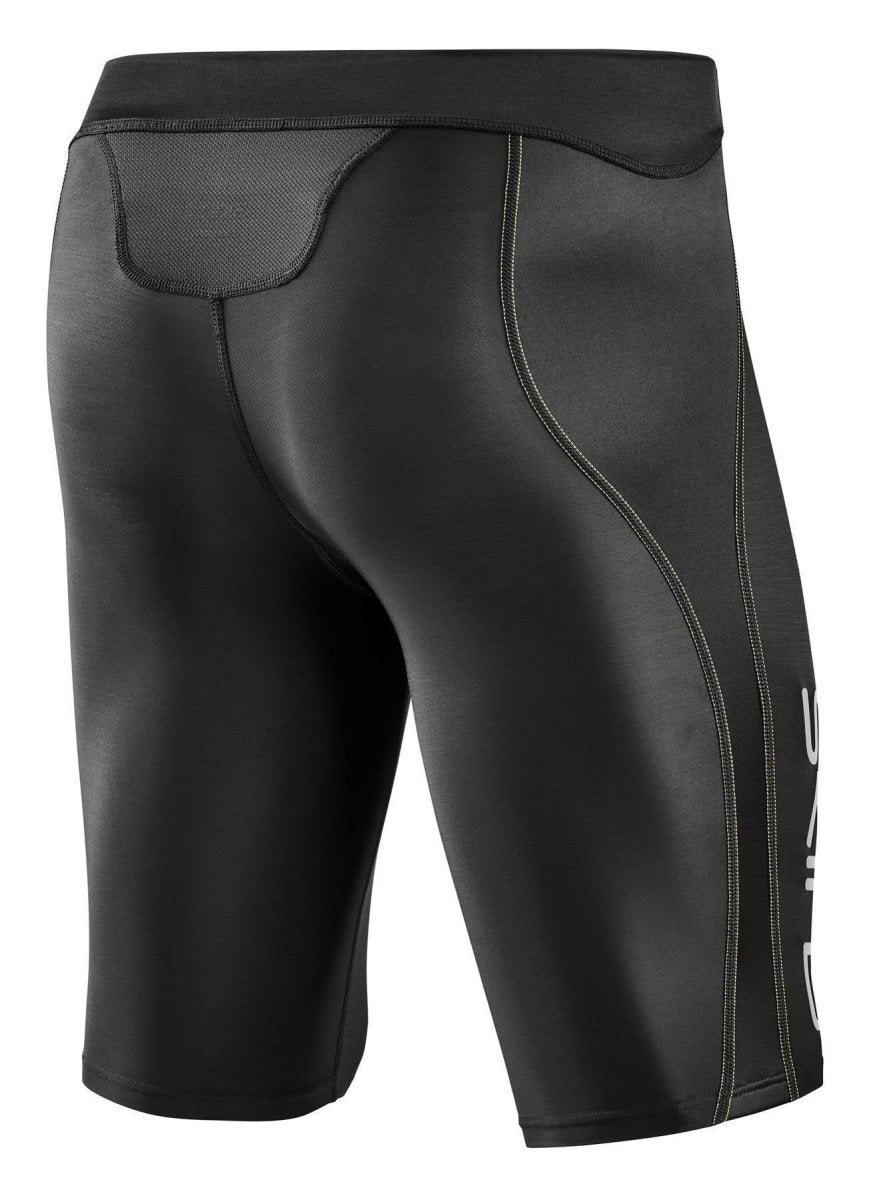 Skins - S3 400 Half Tight Kompressionshose Herren - black/yellow - SK-ST00300859052S - Sportbrands24