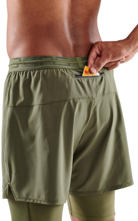 Skins - S3 Superpose Kompressionshose Herren - khaki - SK-ST00301070573S - Sportbrands24