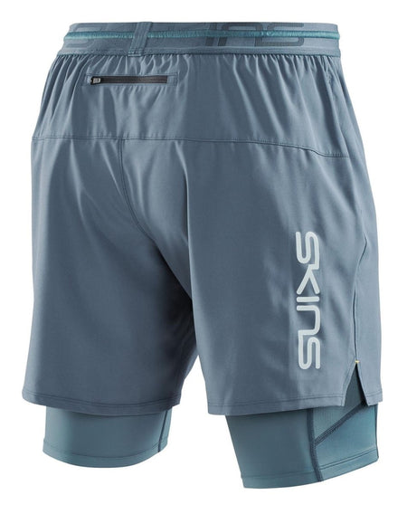 Skins - S3 Superpose Kompressionshose Herren - blue grey - SK-ST00301070575S - Sportbrands24