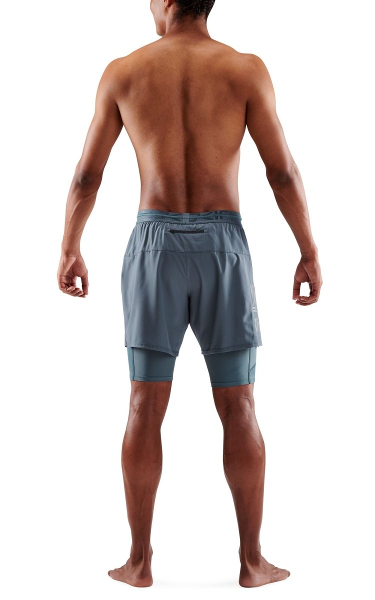 Skins - S3 Superpose Kompressionshose Herren - blue grey - SK-ST00301070575S - Sportbrands24