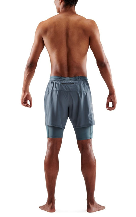 Skins - S3 Superpose Kompressionshose Herren - blue grey - SK-ST00301070575S - Sportbrands24