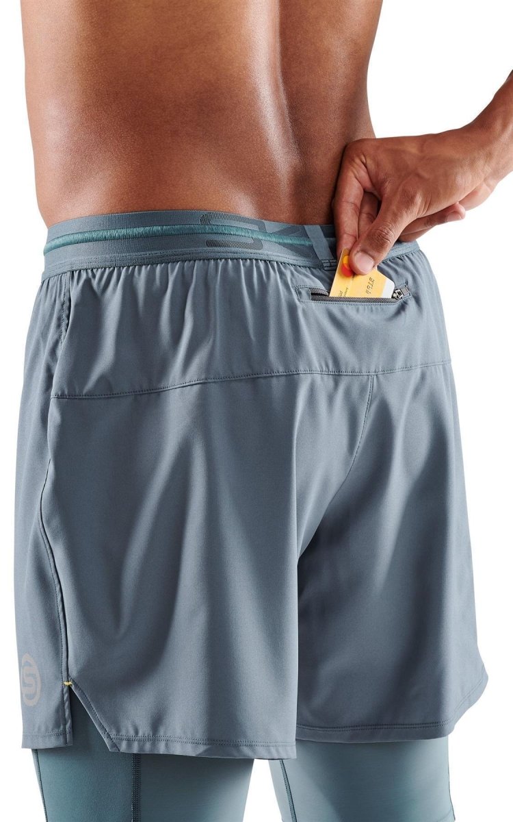 Skins - S3 Superpose Kompressionshose Herren - blue grey - SK-ST00301070575S - Sportbrands24